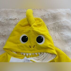 Halloween Baby Shark Adult M Costume Yellow and white Shark Week onesie